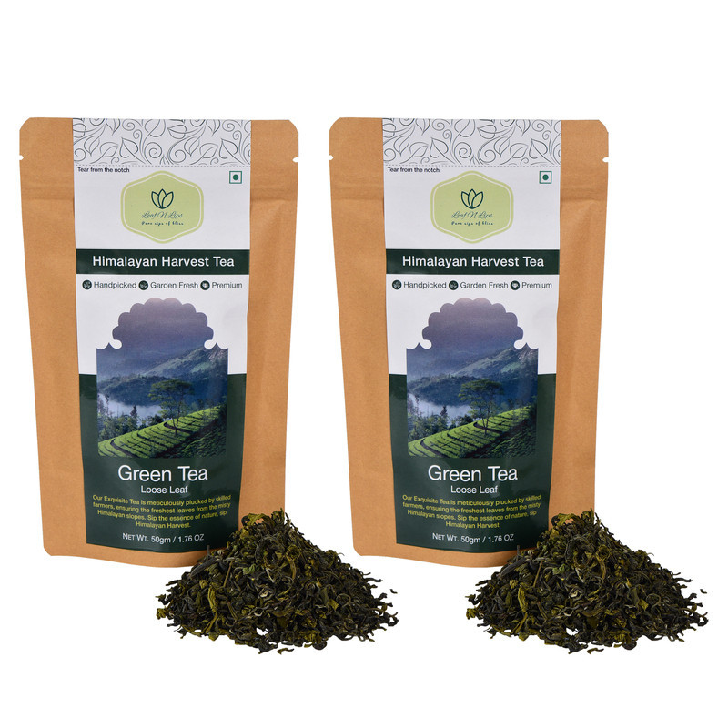Pure & Premium Green Tea Pack of Two | Handpicked and Natural