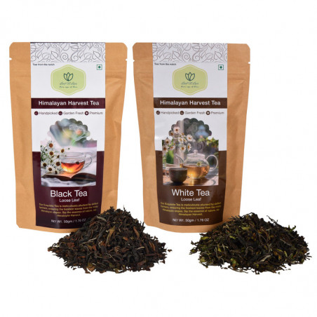 Black & White Tea Combo | Handpicked and Natural | Leaf n Lips