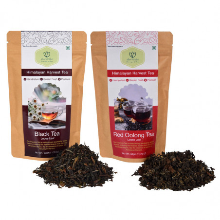 Black & Red Oolong Tea Combo | Handpicked and Natural | Leaf n Lips