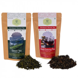 Green & Red Oolong Tea Combo | Handpicked and Natural | Leaf n Lips