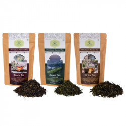 Black, Green & White Tea Combo | Handpicked and Natural | Leaf n Lips
