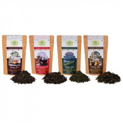 Black, Red Oolong, Green & White Tea Combo |  Natural | Leaf n Lips